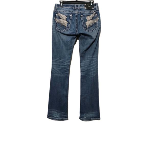 Miss Me Jeans Women Size 28 Boot Embellished Western Bootcut 34" Inseam JP516387 - Picture 2 of 6